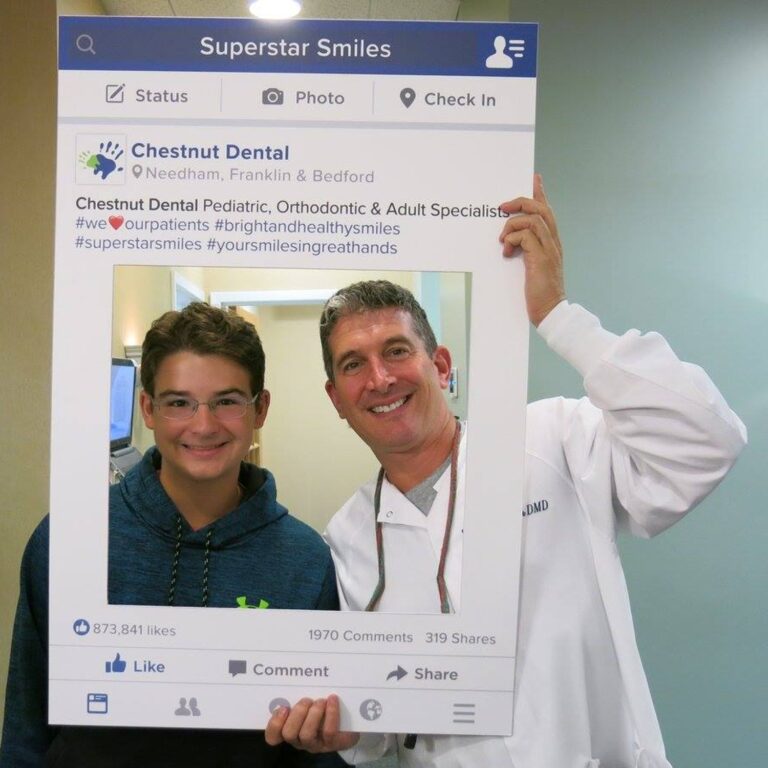Facebook page frame, photo of Doctor and patient