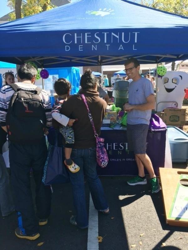 Dr. Ben Roth ran the Danny Oates 5k race then volunteered at the Bedford Day fair.