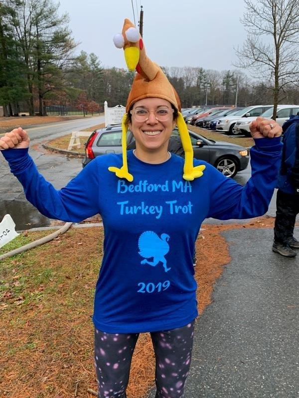 Dr. Amy Regen showing her Thanksgiving spirit