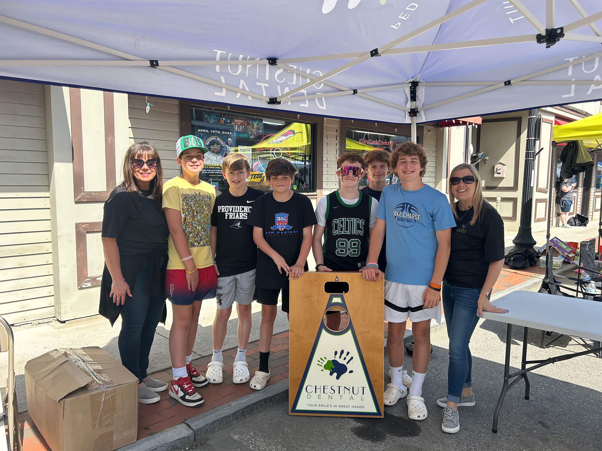 2024 Strawberry Stroll Boys with Corn Hole